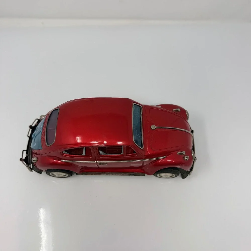 Vintage Bandai Japan Tin Battery VW Volkswagen Sedan Beetle Toy Visible Engine